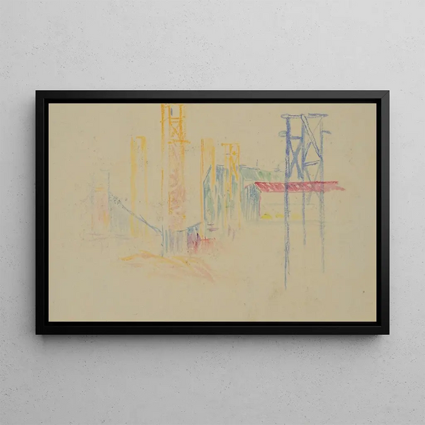 Study for the Quai de Passy - Henri-Edmond Cross — framed artwork on a wall