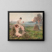 L'heure enchantée - Henri-Eugène Delacroix — framed artwork on a wall
