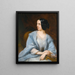 Portrait of a lady who would be the actress Vera Samoïlova - Henri-Eugène Pluchart — framed artwork on a wall