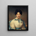 Mademoiselle Bernard Léon daughter of the actor - Henri-François Riesener — framed artwork on a wall