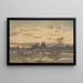 View of Moulins - Henri-Joseph Harpignies — framed artwork on a wall