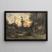 A Clearing at Sunset - Henri-Joseph Harpignies — framed artwork on a wall