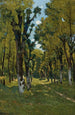 Allée des Tilleuls Saint-Privé Yonne Sunny wooded path - Henri-Joseph Harpignies — artwork view