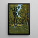 Allée des Tilleuls Saint-Privé Yonne Sunny wooded path - Henri-Joseph Harpignies — framed artwork on a wall