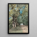 Allée sous-bois - Henri-Joseph Harpignies — framed artwork on a wall