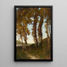 Trees by the Loire Riverbank - Henri-Joseph Harpignies — framed artwork on a wall