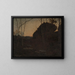 Forest Glade Painting in Fontainebleau - Henri-Joseph Harpignies — framed artwork on a wall
