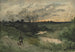 Hunting at dawn with dog - Henri-Joseph Harpignies — artwork view