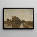 Le Canal de Briare - Henri-Joseph Harpignies — framed artwork on a wall