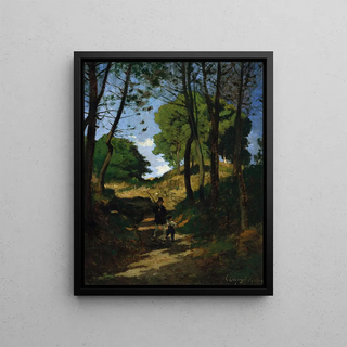 HenriJoseph Harpignies - Fir Trees in Les Trembleaux near Marlotte Sapins aux Trembleaux Marlotte.webp