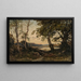 L'Aurore - Henri-Joseph Harpignies — framed artwork on a wall