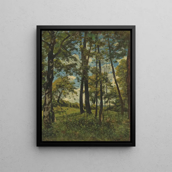 La Clairière - Henri-Joseph Harpignies — framed artwork on a wall