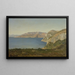 La Côte d'Azur, baie sur la Méditerranée - Henri-Joseph Harpignies — framed artwork on a wall