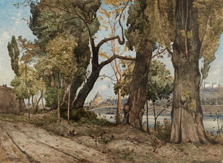 La Seine à Paris vue de l'Institut - Henri-Joseph Harpignies — artwork view