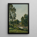 The puddle in the woods - Henri-Joseph Harpignies — framed artwork on a wall