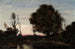 Landscape Painting at Twilight - Henri-Joseph Harpignies — artwork view