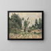 Landscape with Farm - Henri-Joseph Harpignies — framed artwork on a wall