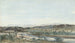 Landscape painting with a river valley in southern France - Henri-Joseph Harpignies — artwork view