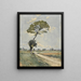 The tree at the roadside - Henri-Joseph Harpignies — framed artwork on a wall