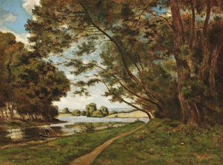 The Path by the Riverbank - Henri-Joseph Harpignies — artwork view