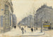 Le boulevard Saint-Germain, Paris - Henri-Joseph Harpignies — artwork view