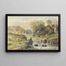 The Fisherman - Henri-Joseph Harpignies — framed artwork on a wall