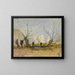 Les Saules pleureurs - Henri-Joseph Harpignies — framed artwork on a wall