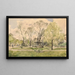 Jacques Hittorff's painting "Les jardins des Champs-Élysées avec la fontaine de Diane," Paris - Henri-Joseph Harpignies — framed artwork on a wall