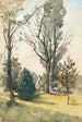 Maison dans les bois de Famars - Henri-Joseph Harpignies — artwork view