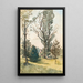 Maison dans les bois de Famars - Henri-Joseph Harpignies — framed artwork on a wall