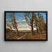 Landscape Painting with Gusts of Wind - Henri-Joseph Harpignies — framed artwork on a wall