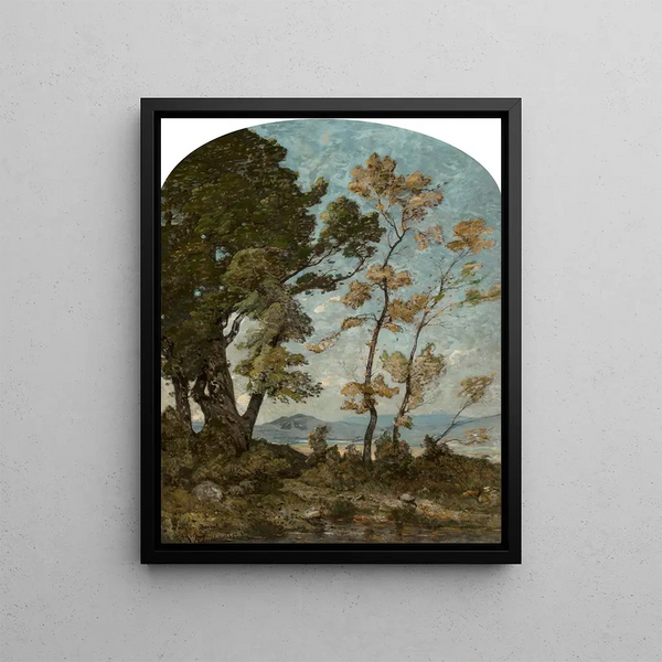Landscape of the South - Henri-Joseph Harpignies — framed artwork on a wall