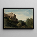 Landscape at Ariccia - Henri-Joseph Harpignies — framed artwork on a wall