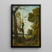 Reading in the Forest - Henri-Joseph Harpignies — framed artwork on a wall