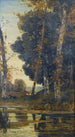 Hunting scene painting - Henri-Joseph Harpignies — artwork view