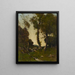 Stream near Nevers - Henri-Joseph Harpignies — framed artwork on a wall