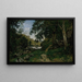 The rocky path in Morvan - Henri-Joseph Harpignies — framed artwork on a wall
