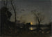 a lake under moonlight - Henri-Joseph Harpignies — artwork view
