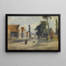 Une Rue de Village - Henri-Joseph Harpignies — framed artwork on a wall