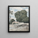 View from the ramparts of Chartres - Henri-Joseph Harpignies — framed artwork on a wall