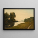 View of a stream - Henri-Joseph Harpignies — framed artwork on a wall