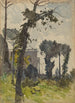 View of St. Peter's Dome in Rome - Henri-Joseph Harpignies — artwork view