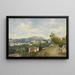 View of Nice - Henri-Joseph Harpignies — framed artwork on a wall