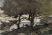 View taken at Cap Martin - Henri-Joseph Harpignies — artwork view