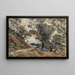 View taken near Menton - Henri-Joseph Harpignies — framed artwork on a wall