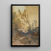 View near Menton - Henri-Joseph Harpignies — framed artwork on a wall