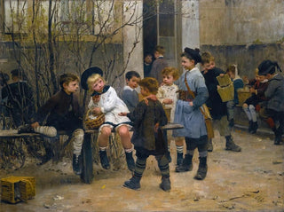 L'heure du goûter - Henri Jules Jean Geoffroy — artwork view