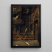 The Opera House Foyer after the fire of May 15, 1887 - Henri-Martin Vos — framed artwork on a wall