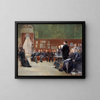 Repetition of the Serenade by Jean Jullien at the Théâtre Libre - Henri-Patrice Dillon — framed artwork on a wall