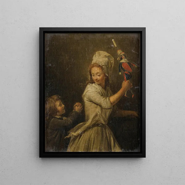 The Doll - Henri-Pierre Danloux — framed artwork on a wall